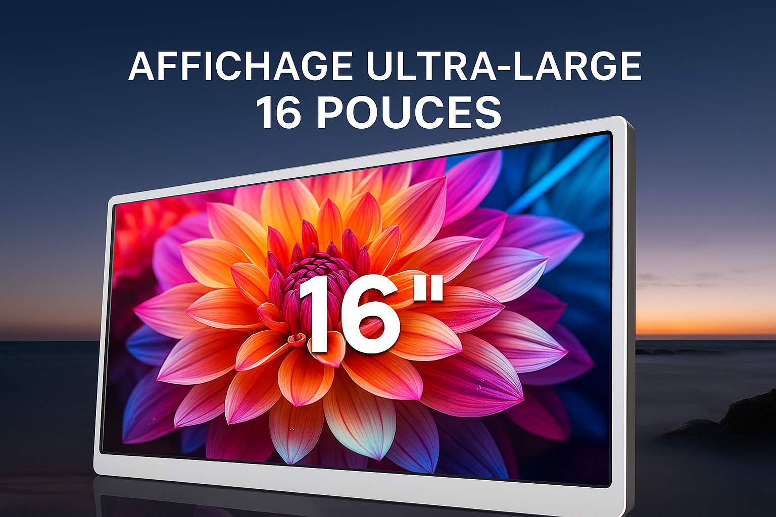 Ecran Triple 16'' - 16:9 - 1920*1200 - Full HD