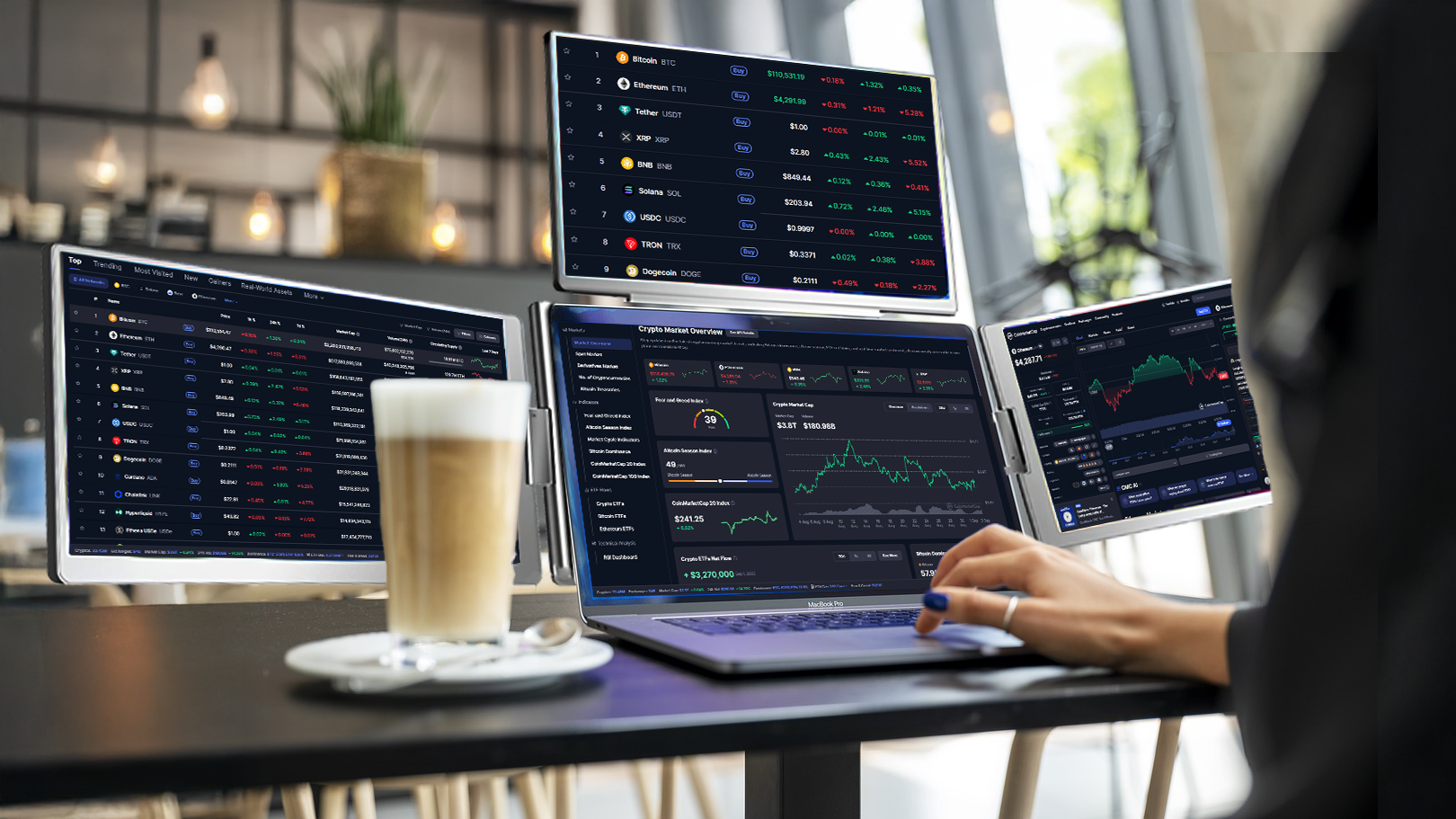 Ecran Triple 16'' - 16:9 - 1920*1200 - Full HD