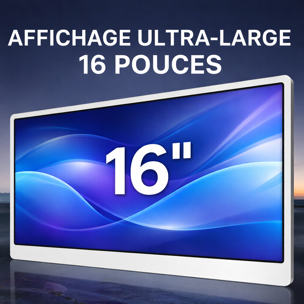 Ecran Trio 16'' - 16:9 - 1920*1200 - Full HD