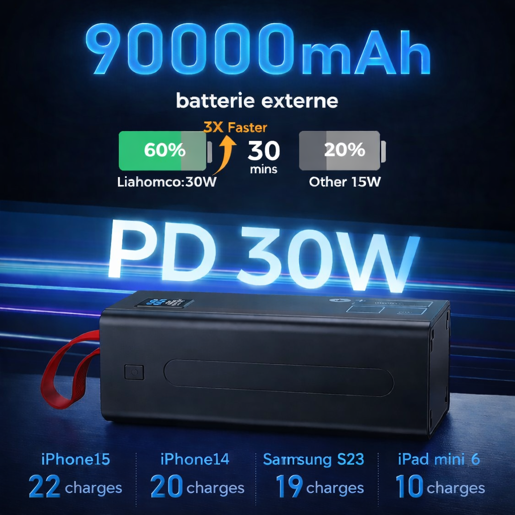 Power bank super puissante pour tous vos appareils