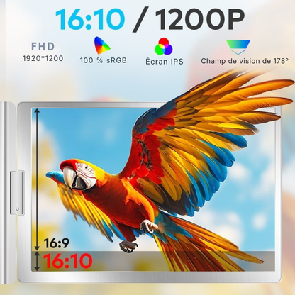 Ecran Trio 14'' - 16:10 - 1920*1200 - Full HD