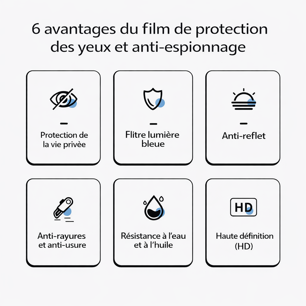 Film protecteur anti lumière bleue