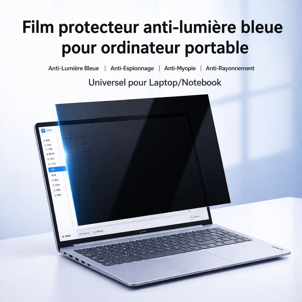 Film protecteur anti lumière bleue